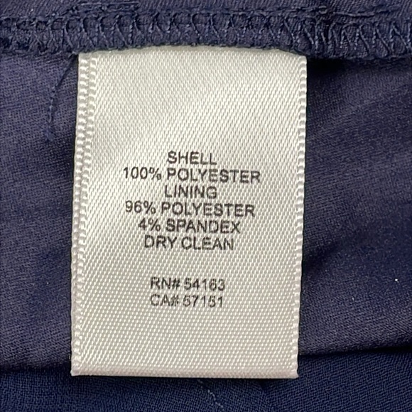 NWT Eliza J Embellished High Low Gown Dress Navy Blue Chiffon Sz 4 - Picture 15 of 16